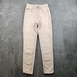 VTG 90's High Waisted Mom Jeans Women's 7M Light Washed Straight Tapered Ankle